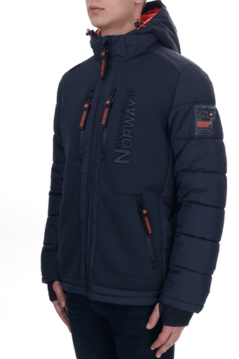 Norway Geographical Su Geçirmez 5000 mm Kapüşonlu Erkek Parka BEACHWOOD LACİVERT - 3