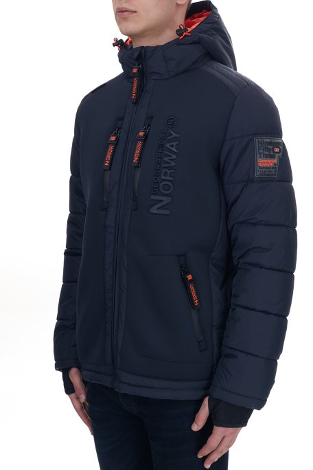 Norway Geographical Su Geçirmez Kapüşonlu Erkek Parka BEACHWOOD LACİVERT - 2