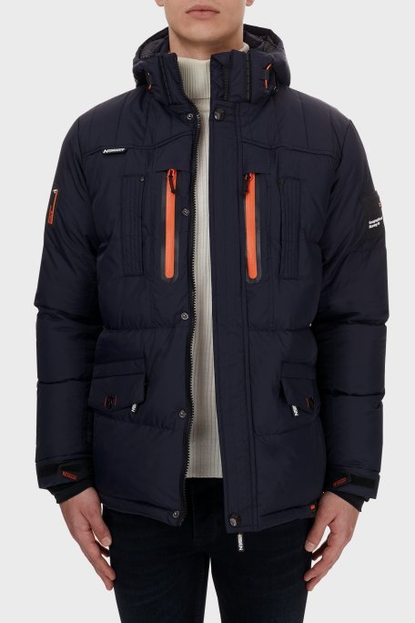 Norway Geographical Su Geçirmez 5000 mm Outdoor Erkek Parka BASILBOLI LACİVERT - 4