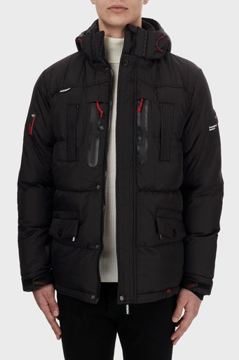 Norway Geographical Su Geçirmez 5000 mm Outdoor Erkek Parka BASILBOLI SİYAH - 4