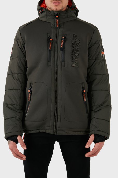 Norway Geographical Su Geçirmez Kapüşonlu Erkek Parka BEACHWOOD HAKİ - 1