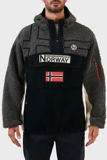 Norway Geographical Yumuşak Dokulu Soğuğa Dayanıklı Kapüşonlu Erkek Polar RIAKOLO LACİVERT - 4
