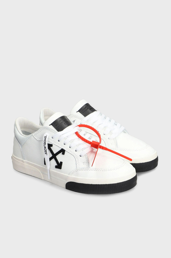 Off-White Deri Ok Tasarımlı Sneaker Erkek Ayakkabı OMIA293C99LEA002 0110 BEYAZ-SİYAH - 2