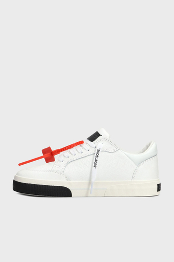 Off-White Deri Ok Tasarımlı Sneaker Erkek Ayakkabı OMIA293C99LEA002 0110 BEYAZ-SİYAH - 3