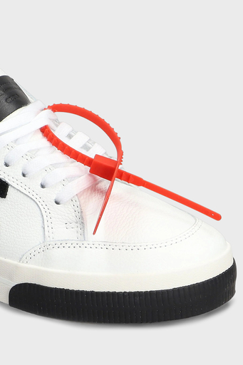 Off-White Deri Ok Tasarımlı Sneaker Erkek Ayakkabı OMIA293C99LEA002 0110 BEYAZ-SİYAH - 4