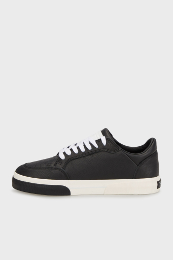Off-White Deri Ok Tasarımlı Sneaker Erkek Ayakkabı OMIA293C99LEA002 1001 SİYAH-BEYAZ - 3