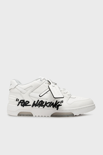Off-White Deri Yazı Baskılı Sneaker Erkek Ayakkabı OMIA189C99LEA01A 0110 BEYAZ - 1