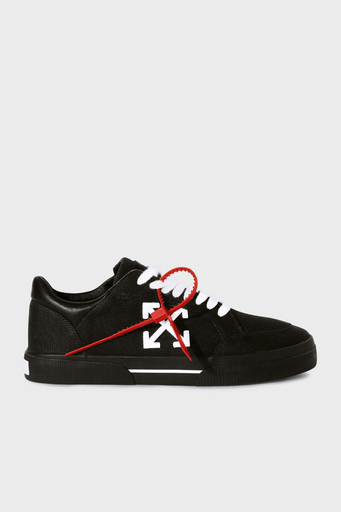 Off-White Kanvas Ok Tasarımlı Sneaker Erkek Ayakkabı OMIA293C99FAB002 1001 SİYAH-BEYAZ - 1