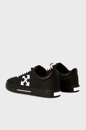 Off-White Kanvas Ok Tasarımlı Sneaker Erkek Ayakkabı OMIA293C99FAB002 1001 SİYAH-BEYAZ - 5