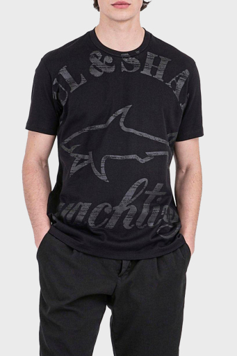 Paul & Shark % 100 Pamuk Regular Fit Bisiklet Yaka Erkek T Shirt 22411018 011 SİYAH - 1