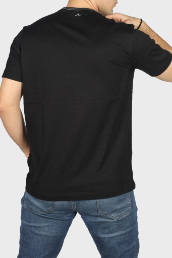 Paul & Shark % 100 Pamuk Regular Fit Bisiklet Yaka Erkek T Shirt 24411027 011 SİYAH - 5