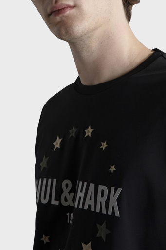Paul & Shark % 100 Pamuk Regular Fit Bisiklet Yaka Erkek T Shirt 24411044 011 SİYAH - 7