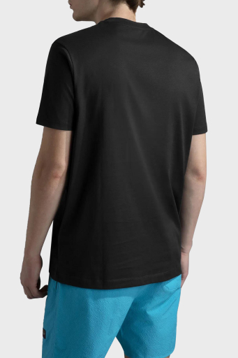 Paul & Shark % 100 Pamuk Regular Fit Bisiklet Yaka Logolu Erkek T Shirt 24411088 011 SİYAH - 8