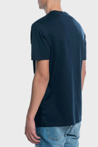 Paul & Shark % 100 Pamuk Regular Fit Bisiklet Yaka Logolu Erkek T Shirt 24411088 013 LACİVERT - 2