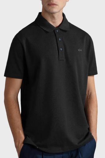 Paul & Shark % 100 Pamuk Regular Fit Düğmeli Erkek Polo Yaka T Shirt 24411247 011 SİYAH - 1
