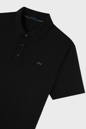 Paul & Shark % 100 Pamuk Regular Fit Düğmeli Erkek Polo Yaka T Shirt 24411247 011 SİYAH - 9