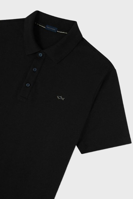 Paul & Shark % 100 Pamuk Regular Fit Düğmeli Erkek Polo Yaka T Shirt 24411247 011 SİYAH - 4