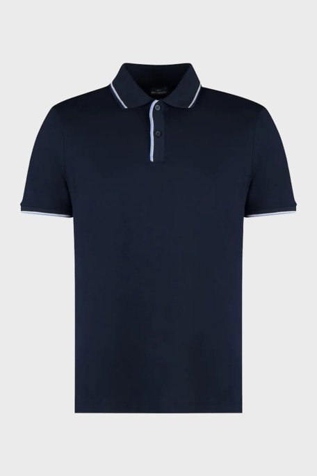 Paul & Shark % 100 Pamuk Regular Fit Düğmeli Erkek Polo Yaka T Shirt 24411259 013 LACİVERT - 1