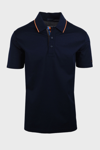 Paul & Shark % 100 Pamuk Regular Fit Düğmeli Erkek Polo Yaka T Shirt 24411261 013 LACİVERT - 5