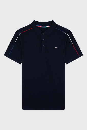 Paul & Shark % 100 Pamuk Regular Fit Düğmeli Erkek Polo Yaka T Shirt 24411313 013 LACİVERT - 6