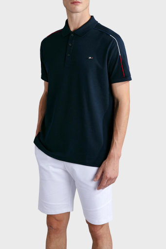 Paul & Shark % 100 Pamuk Regular Fit Düğmeli Erkek Polo Yaka T Shirt 24411313 013 LACİVERT - 7