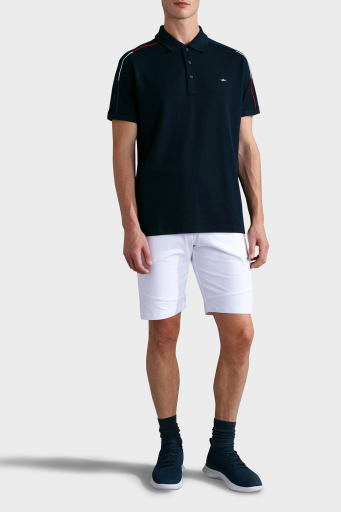Paul & Shark % 100 Pamuk Regular Fit Düğmeli Erkek Polo Yaka T Shirt 24411313 013 LACİVERT - 8