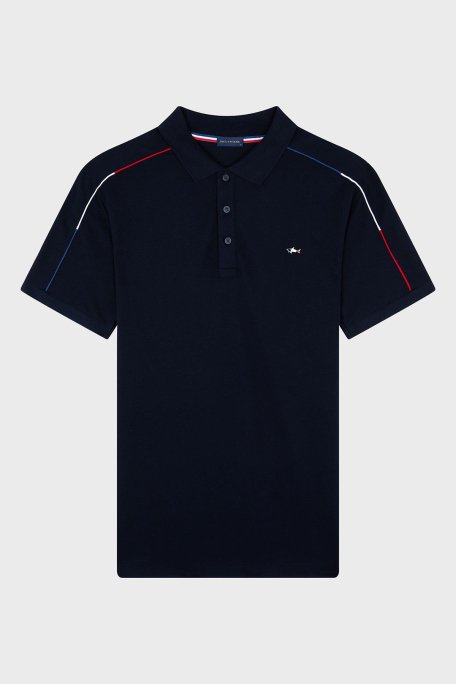 Paul & Shark % 100 Pamuk Regular Fit Düğmeli Erkek Polo Yaka T Shirt 24411313 013 LACİVERT - 12