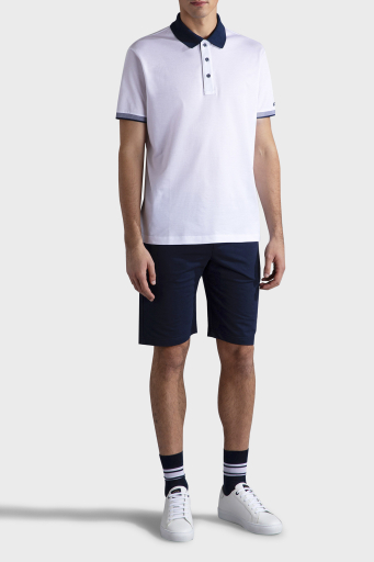 Paul & Shark % 100 Pamuk Regular Fit Düğmeli Erkek Polo Yaka T Shirt 24411316 010 BEYAZ - 2