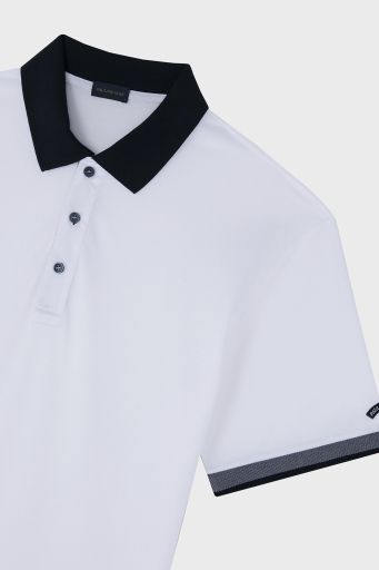 Paul & Shark % 100 Pamuk Regular Fit Düğmeli Erkek Polo Yaka T Shirt 24411316 010 BEYAZ - 11