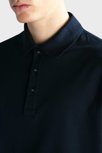 Paul & Shark % 100 Pamuk Regular Fit Düğmeli Erkek Polo Yaka T Shirt 24411316 013 LACİVERT - 10