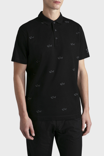 Paul & Shark % 100 Pamuk Regular Fit Logolu Erkek Polo Yaka T Shirt 23411252 011 SİYAH - 7
