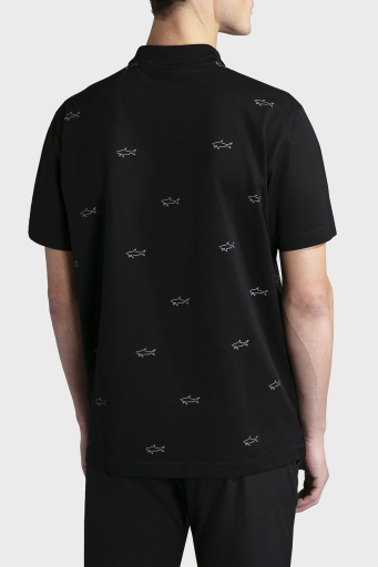 Paul & Shark % 100 Pamuk Regular Fit Logolu Erkek Polo Yaka T Shirt 23411252 011 SİYAH - 9