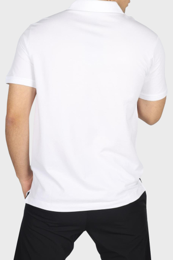 Paul & Shark % 100 Pamuk Regular Fit Yarım Fermuarlı Erkek Polo Yaka T Shirt 24411314 010 BEYAZ - 7