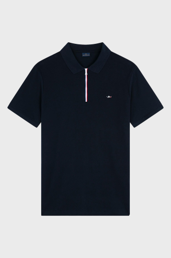 Paul & Shark % 100 Pamuk Regular Fit Yarım Fermuarlı Erkek Polo Yaka T Shirt 24411314 013 LACİVERT - 5