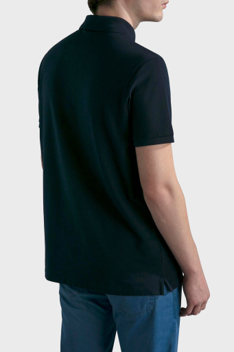 Paul & Shark % 100 Pamuk Regular Fit Yarım Fermuarlı Erkek Polo Yaka T Shirt 24411314 013 LACİVERT - 8