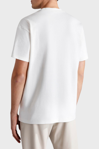 Paul & Shark Baskılı Pamuklu Regular Fit Bisiklet Yaka Erkek T Shirt 24411115 490 BEYAZ - 8