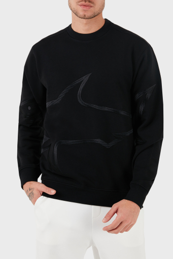 Paul & Shark Bisiklet Yaka Pamuklu Regular Fit Erkek Sweat 13311837 011 SİYAH - 1