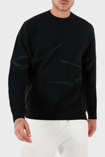 Paul & Shark Bisiklet Yaka Pamuklu Regular Fit Erkek Sweat 13311837 011 SİYAH - 2