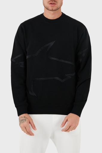 Paul & Shark Bisiklet Yaka Pamuklu Regular Fit Erkek Sweat 13311837 011 SİYAH - 5