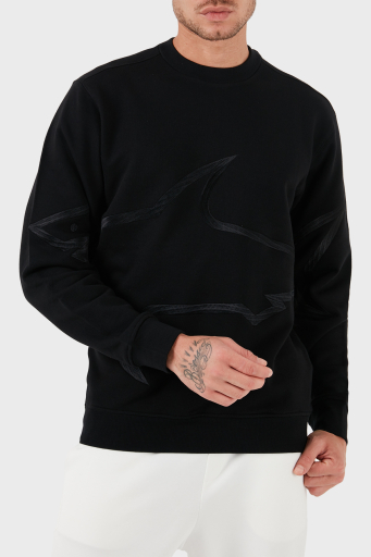 Paul & Shark Bisiklet Yaka Pamuklu Regular Fit Erkek Sweat 13311837 011 SİYAH - 6