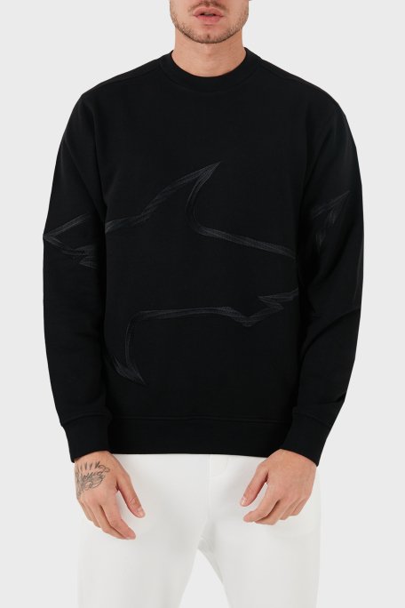 Paul & Shark Bisiklet Yaka Pamuklu Regular Fit Erkek Sweat 13311837 011 SİYAH - 5