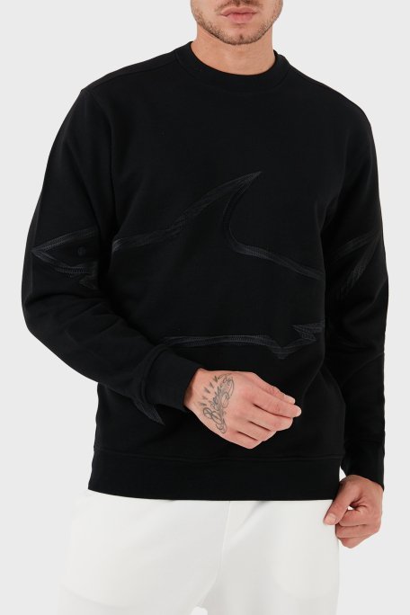 Paul & Shark Bisiklet Yaka Pamuklu Regular Fit Erkek Sweat 13311837 011 SİYAH - 6