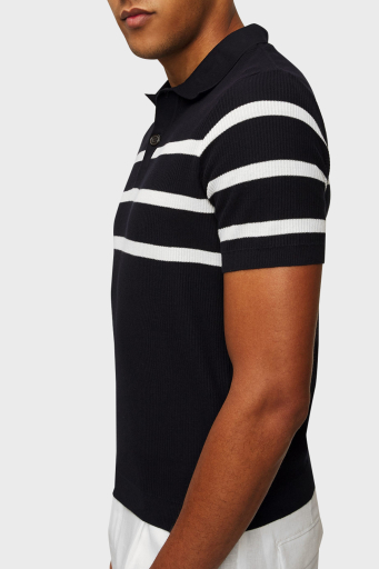 Paul & Shark Çizgili % 100 Pamuk Regular Fit Düğmeli Erkek Polo Yaka T Shirt 24411625 199 SİYAH - 6
