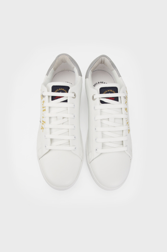 Paul & Shark Deri Sneaker Erkek Ayakkabı 22418004 100 BEYAZ - 5