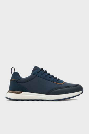 Paul & Shark Deri Sneaker Erkek Ayakkabı 24418000 013 LACİVERT - 1