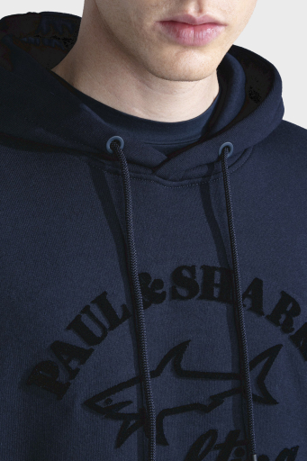 Paul & Shark Kapüşonlu % 100 Pamuk Regular Fit Erkek Sweat 13311805 013 LACİVERT - 3