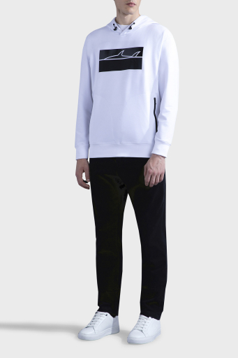 Paul & Shark Kapüşonlu Pamuk Karışımlı Regular Fit Erkek Sweat 13311882 010 BEYAZ - 3