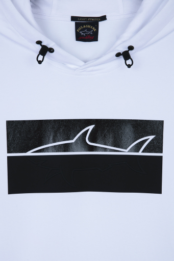 Paul & Shark Kapüşonlu Pamuk Karışımlı Regular Fit Erkek Sweat 13311882 010 BEYAZ - 6