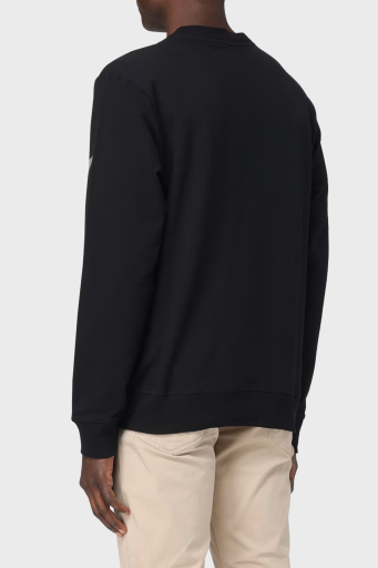 Paul & Shark Logo Baskılı Streç Pamuklu Regular Fit Bisiklet Yaka Erkek Sweat 24411881 011 SİYAH - 2