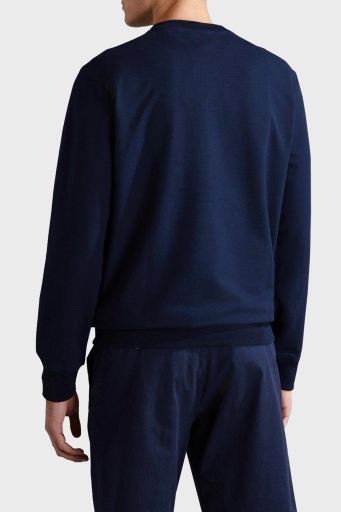 Paul & Shark Logo Baskılı Streç Pamuklu Regular Fit Bisiklet Yaka Erkek Sweat 24411881 013 LACİVERT - 7